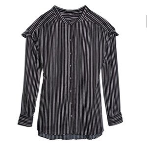 Joe Fresh Pin Stripped Button Up Top